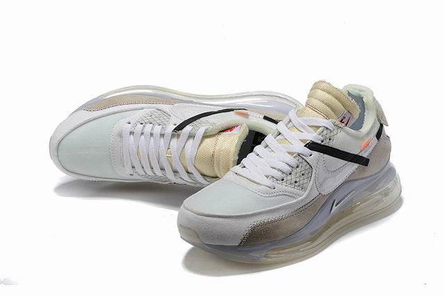 Nike Air Max 720 OBJ White Grey Men's Running Shoes;